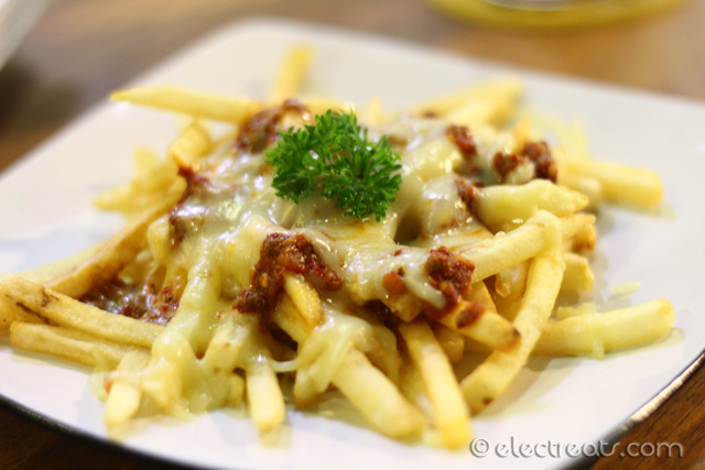 Chili Fries - IDR 32K  This surprisingly packs some serious heat.