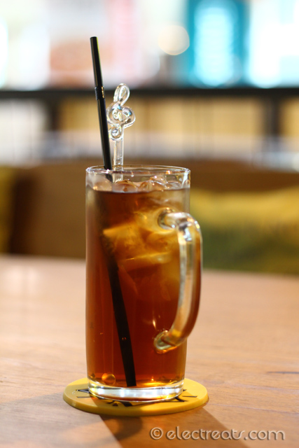 Iced Tea - IDR 15K  Stirred, not shaken, with a note (no pun intended).